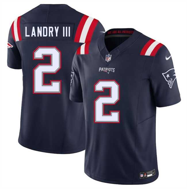 Men & Women & Youth New England Patriots #2 Harold Landry III Navy 2025 F.U.S.E. Vapor Limited Stitched Jersey